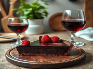 Receita de Torta de Chocolate Amargo: A Harmonia Clássica com Vinho do Porto Tawny