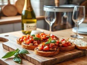 Receita de Bruschetta de Tomate: A Entrada Perfeita com um Cava Brut